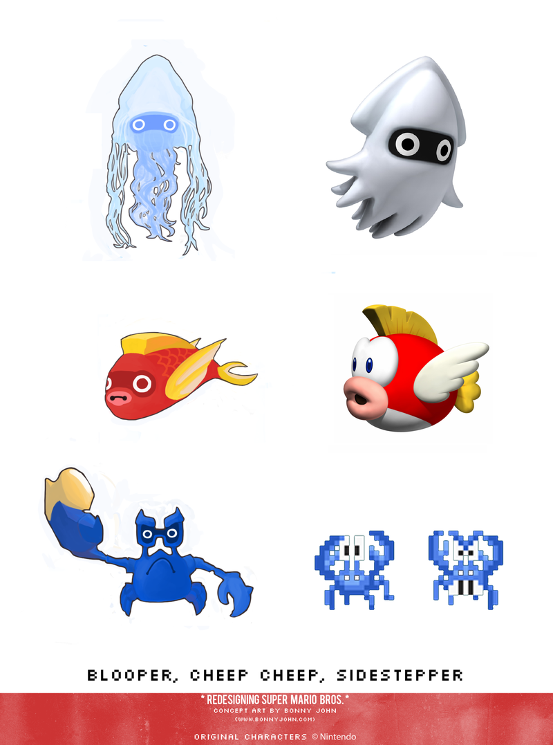 Illustration for article titled Redesigning Super Mario Bros. Part 7